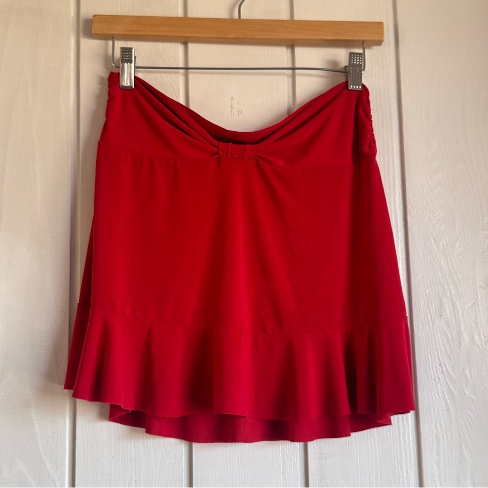 Robin Piccone Red Swim Skirt